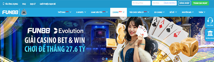 Casino trực tuyến Fun88 Casino trực tuyến Fun88